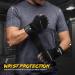 CURELIX Workout Gloves with Wrist Wraps Support for Men & Women - Large, Black | Full Palm Protection for Gym Training, Fitness, Pull Ups - Ultra Ventilated - Buy Online on GoSupps.com