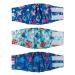 Cutebone male washable dog diapers belly bands 3 pieces reusable dog belly band for male high-suction dog wraps with flexible Velcro dm18l-de octopus & dinos L (43-53.5cm)