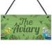 RED OCEAN The Aviary Bird Aviary Sign Bird Accessories For Cage Garden Plaque Gift For Nan Grandad Bird Lover Gifts