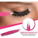 KICHLY Pink Eyebrow Tweezers Set - 4 Professional Tweezers & Travel-Friendly Leather Case for Perfect Plucking - Buy Online on GoSupps.com