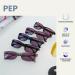 Opulize Unisex Pep Reading Glasses - Pack of 3 (+3.50 Diopters) Grey | Stylish & Affordable - Buy Online on GoSupps.com