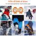 Sfee Ice Snow Grips Crampons Traction Cleats - 19 Stainless Steel Spikes - Anti Slip Shoe/Boot Footwear for Walking Climbing Hiking - Orange Medium (US 5-8) - Buy Online on GoSupps.com
