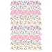110 Edible Icing Bunting Flags Vintage Shabby Chic Floral Cake Cupcake Topper Weddings Christenings Birthdays