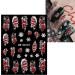 3D Christmas Nail Stickers 6 Sheets 5D Self-Adhesive Embossed Nail Decal Elk Snowflakes Nail Art Decoration Design Supplie - Buy Online on GoSupps.com