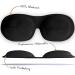 Smug Sleep Mask for Men & Women | 100% Darkening | 3D Design for Deep Sleep | Adjustable Velcro Fastener | Perfect for Extended Eyelashes | Black - Buy Online on GoSupps.com