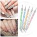 21-Piece Nail Art Tools Kit: Resin Palette, Leaf Shape Mixing Palette, 20 Design Brushes, Golden Edge Holder | Nail Gel Polish Mixing Pallet - White - Buy Online on GoSupps.com
