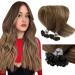 LaaVoo Extensions Real Hair Bondings 60 cm Balayage Brown Real Hair Extensions With Keratin Bondings Ombre Brown U Tip Extensions Hair Extension Real Hair Keratin #6/8/14 1g/s 50G 60 cm 1-32 U Tip#6/8/14