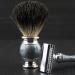 Men's Shaving Set Kit - Double Blade Safety Razor & Badger Hair Brush | Perfect Gift for Him - Buy Online on GoSupps.com