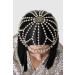 BABEYOND 1920s Crystal Cap Headpiece Rhjsonestone Head Chain - Gold Pearl | Great Gatsby Hair Accessory for Art Deco Party - Buy Online on GoSupps.com