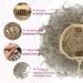 REECHO Messy Bun Hair Piece - Large Curly Wave Extensions for Women, Gray with Brown Mixed - Buy Online on GoSupps.com