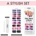MOYOU LONDON Semi Cured Gel Nail Strips - Salon-Quality Manicure at Home | 20 Pc. Gel Wraps + Free UV Lamp Offer - Buy Online on GoSupps.com