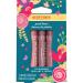 Burt's Bees Gifts 3 Moisturizing Lip Shimmer Products Petal Kisses Kissable Color Spring Set - Peony Fig & Watermelon (3 Pack)
