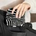 Zebra Imprint Menstruation Pad Bag with Zipper - Stylish & Functional Women's Tampon Collective Bag - Buy Online on GoSupps.com
