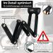 Kohlburg 110cm Folding Bike Lock - High Security Bicycle Lock with Bracket & 3 Keys | Durable & Reliable Bike Castle - Buy Online on GoSupps.com