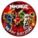 Cake topper Ninjago FAN motif edible cake decoration cake picture cake decoration fondant round 20CM