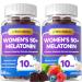 Melatonin 10mg Gummies for Women Over 50: Maximum Strength Plus Magnesium Ashwagandha Elderberry L-Theanine Chamomile Lavender Vitamins D3 for Zzz - Non-Habit Forming for Women 50+(120Count) Mixed Berries 60 Count (Pack of 2)
