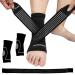 Ankle Support Brace - Breathable Anti-Slip Fit Odor-Free Ankle Brace for Sprained Ankle - Full Ankle Support Immediate Pain Relief Ankle Stabilizer - Ankle Brace for Women & Men(S/M)