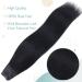 TESS One Piece Black Hair Extensions Clip in Real Hair Clip in Human Hair Extensions Clip in Hair Extension Real Human Hair 14 inch 1 Jet Black - Buy Online on GoSupps.com