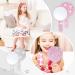 Bucherry 2 Pcs Rhinestone Hand Mirror - Wedding Bling Makeup Mirrors for Women - Pink White Round Design - Buy Online on GoSupps.com