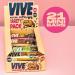 Vive Protein Bites Mixed Box 21 x 20g Dark Chocolate Coated Vegan Snacks - Gluten Free High Fibre Mini Protein Bars - 21 Count Pack - Vegan Friendly - Buy Online on GoSupps.com
