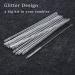 ALINK 12-Pack Clear Glitter Straws for 20oz-30oz Tumblers - Reusable Plastic Straws with Cleaning Brush (11 Inch) - Perfect for Yeti, Rtic, Mason Jars - Pack of 12 - Buy Online on GoSupps.com