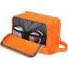 WANDF Water-Resistant Nylon Toiletry Bag | Lightweight Travel Wash Bag Dopp Kit for Men and Women - A-Pure Orange - Buy Online on GoSupps.com