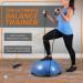 URBNFit Half Balance Ball - Core Stability & Full Body Workout Trainer - Blue | Resistance Bands & Exercise Guide Included - Buy Online on GoSupps.com