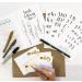 Wildflower Art Studio Brush Lettering Calligraphy Kit - Beginner Starter Set with Instruction Book and Supplies - Perfect Gift for Kids, Teens, Adults - Buy Online on GoSupps.com
