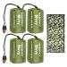 GOGOOD 4 Pack Camo Emergency Sleeping Bags Survival Bivvy Sack with Whistles, Lightweight Portable Survival Gear for Outdoor Camping Hiking Keep Warm After Disasters (1PERSON)