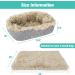 SCENEREAL Self-Warming Cat Bed Mat | 2-in-1 Soft Plush for Kittens & Small Dogs | Anti-Slip Bottom & Washable | Autumn Winter Indoor Snooze Sleeping | Cream - Buy Online on GoSupps.com