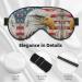 Patriotic Eagle Soft Sleep Eye Mask | Breathable Eye Patch for Women | Ideal for Travel & Relaxation - Buy Online on GoSupps.com