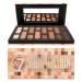 W7 Nudification Pressed Pigment Palette - 16 High Impact Nude Colors - Flawless Long-Lasting Glam Makeup