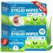 JJ CARE Eyelid Wipes Box of 80, Eyelid Cleansing Wipes, Individually-Wrapped Eye Wipes for Dry Eyes, Eyelash Wipes, Hypoallergenic Eye Cleanser Wipes & Eye Makeup Remover Wipe