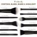 Expressions 10pc Pro Makeup Brush Set | Quality Soft Bristle Brushes for Everyday Use | Black & Gold Professional Makeup Tools - Buy Online on GoSupps.com