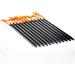 BIFUNIE Aluminum Tent Stakes Pegs - 12-Pack Heavy Duty Tri-Beam Metal Pegs for Camping Tents, Hammocks, and Canopy - Includes Reflective Pull Ropes - Black - Buy Online on GoSupps.com