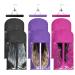 6 pieces of storage bag for wigs with clothes bars Tanosan wig storage bag with hanging hook dustproof bag for hair extension (black & purple & rose red)