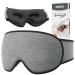 In -house sleep mask made of cotton for side sleepers improved 3D light -blocking with hearing protection ultra -size and comfortable eye mask sleeping glasses with Velcro fasteners for women men
