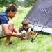 SPOFINE 6pcs Heavy Duty Tent Stakes with Hammer, Reflective Ropes, & Storage Bag - Camping Accessories Kit for Hiking, Backpacking - Orange+Black - Buy Online on GoSupps.com