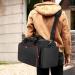 BAFASO Large Capacity Hairdresser Bag - Adjustable Dividers Travel Barber Case for Hair Cutting Tools - Black - Buy Online on GoSupps.com