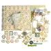 Anna Griffin Salon Nouveau Paper Crafting Kit - Card Making, Scrapbooking, & Paper Crafting Supplies - Cardstocks, Embellishments, Sentiments - for Invitations, Greeting Cards, 32pcs 12"x12"