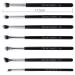 Oscar Charles 12-Piece Professional Make-Up Brush Set | Silver Face & Eye Brushes for Flawless Makeup - Buy Online on GoSupps.com