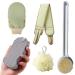 5-Piece setExfoliating Bath Sponge  Super Soft Exfoliating Bath Sponge Set  Dead Skin Remover for Body  Shower Exfoliating for Adult Baby  Include Exfoliating Glove  Loofah and Back Scrubbe
