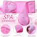 24 Pcs Terry Cloth Spa Headband Set - Adjustable Facial Head Wraps for Makeup and Facials - Non Slip Stretch Towel - White, Pink, Grey, Black - Buy Online on GoSupps.com