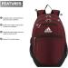 adidas Striker II Backpack Team Maroon/Black/White - One Size - Buy Online on GoSupps.com