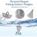 Pyramid Sinkers Fishing Weights Saltwater Surf Fishing Gear Tackle 1oz 2oz 3oz 10pcs - Buy Online on GoSupps.com