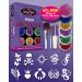GlitZGlam Original Glitter Tattoo Kit - HYPOALLERGENIC and DERMATOLOGIST TESTED - 6 Large Glitter Pots, Body Adhesive, Stencils, Brushes - Buy Online on GoSupps.com