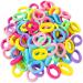 Hanyousheng 100 Pcs Girls Hair Bands Baby Hair Bobbles Colored Soft Small Toddler Hair Ties Tiny Ponytail Holders Seamless girls hairbands for Baby Girls Small Hair Bands for Toddlers 100 Count (Pack of 1)