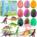 Bath Bombs for Kids with Surprise Toys Inside-9 Pack Organic Dinosaur Bath Bombs Gift Set,Bubble Bath Fizzes,Birthday or Easter Gift for 3 4 5 6 7 8 9 Year Old Girls and Boys (9 Pack) 9 Count (Pack of 1)