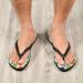 Shop Mnsruu Colorful Dinosaur Yellow Flip-Flops | Stylish & Comfortable Footwear for Home Spa & Travel - Unisex Medium - Buy Online on GoSupps.com
