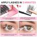Buy 72 PCs Lash Clusters | DIY Eyelash Extensions | Super Thin Band Wispy Individual Lashes | Fluffy C-8-16mix - Shop Internationally - Buy Online on GoSupps.com